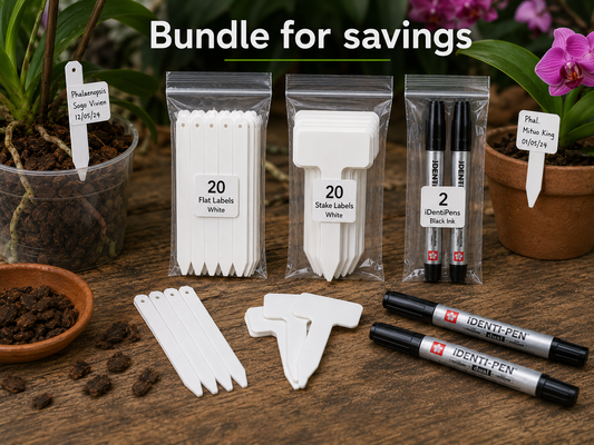 Orchid Labelling Kit showing label and marker options