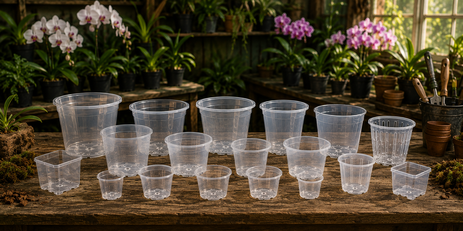 Clear Orchid Pots