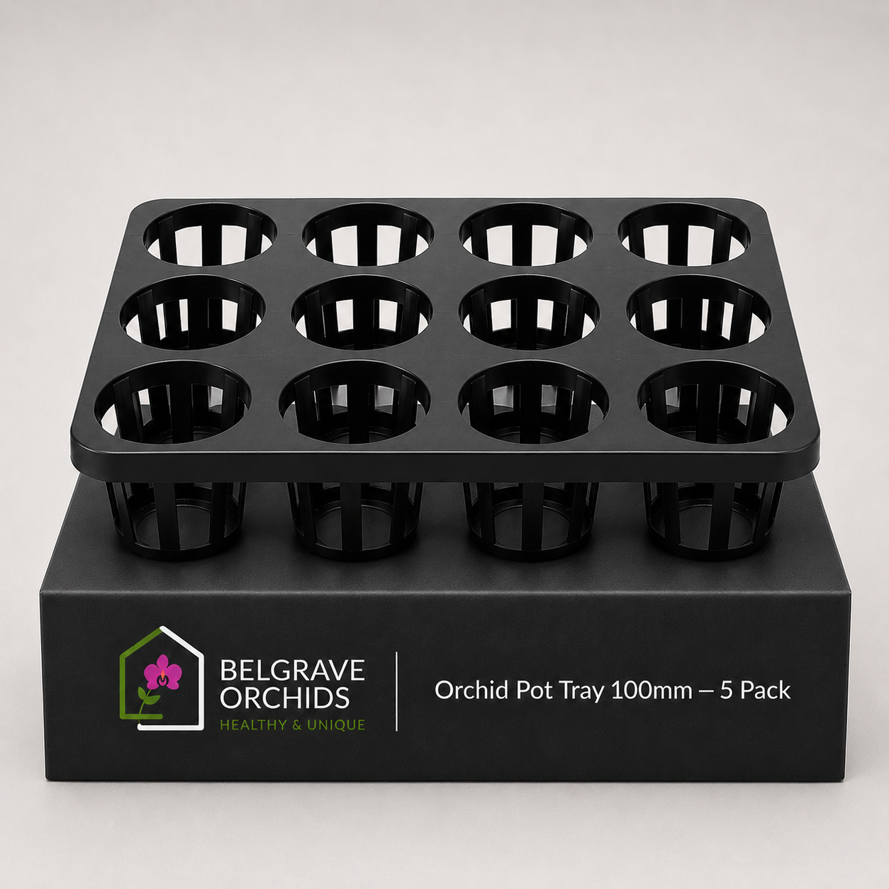 Orchid Pot Tray 100mm — 5 Pack