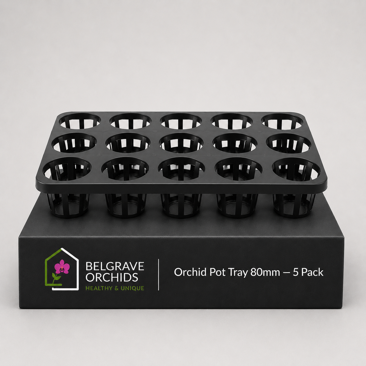 Orchid Pot Tray 80mm — 5 Pack