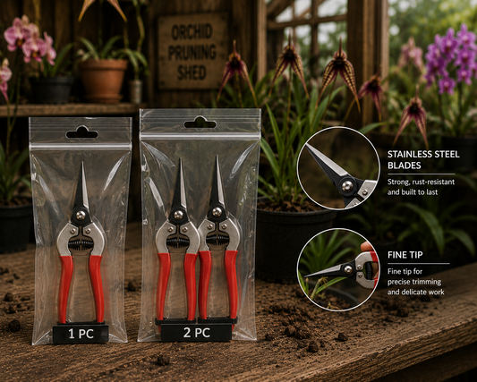 Steel Garden Snips close-up showing precision bypass cutting blade
