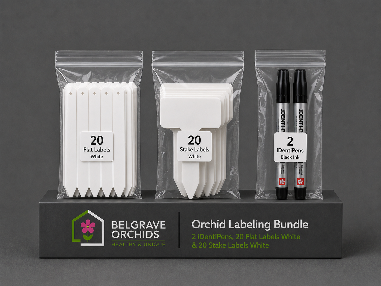 Orchid Labelling Bundle — Markers, Flat Labels & Stake Labels