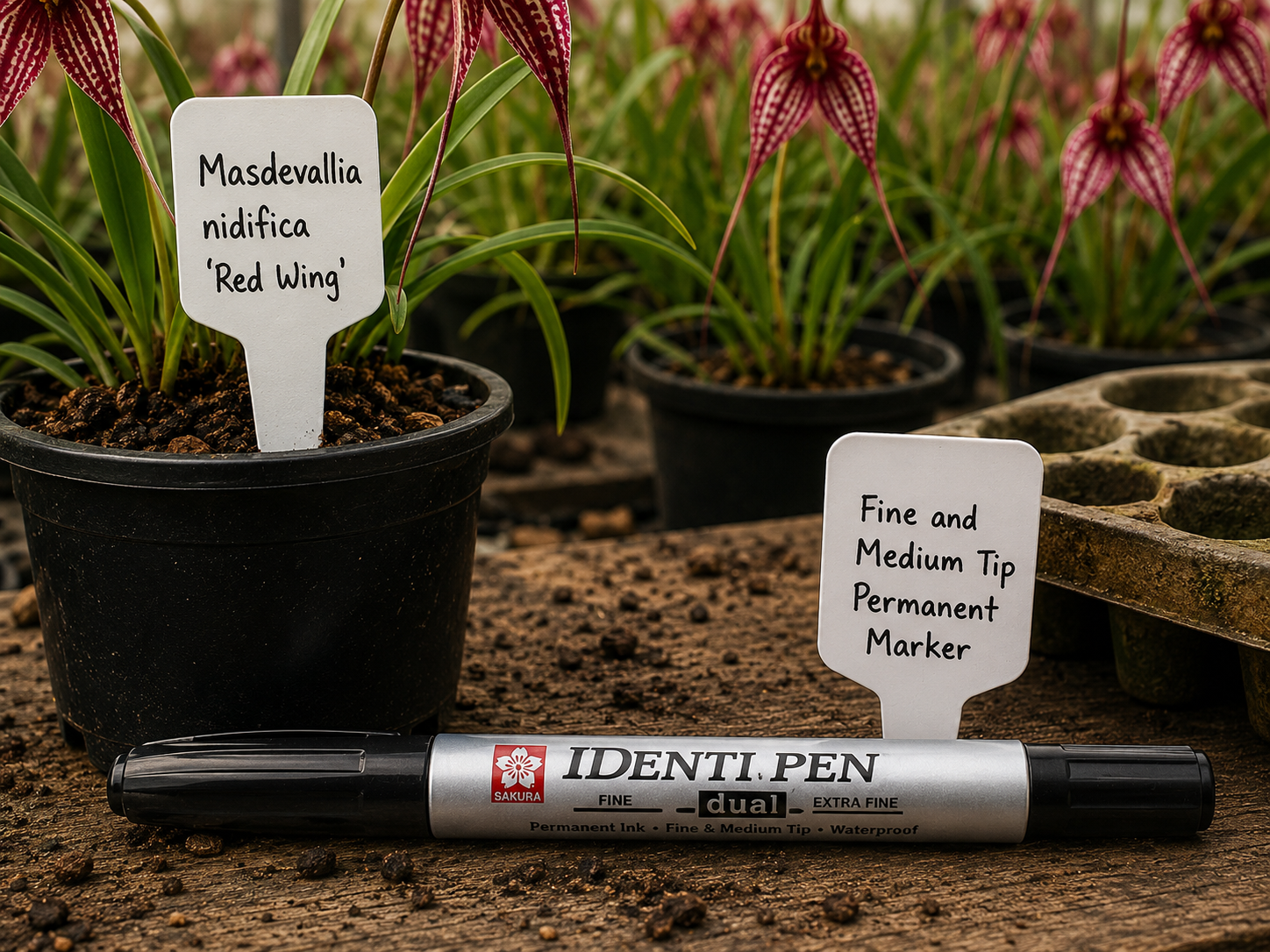 iDenti-Pen Permanent Marking Pen showing pen body and branding