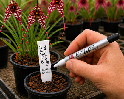 iDenti-Pen Permanent Marking Pen close-up showing fine and broad tip ends