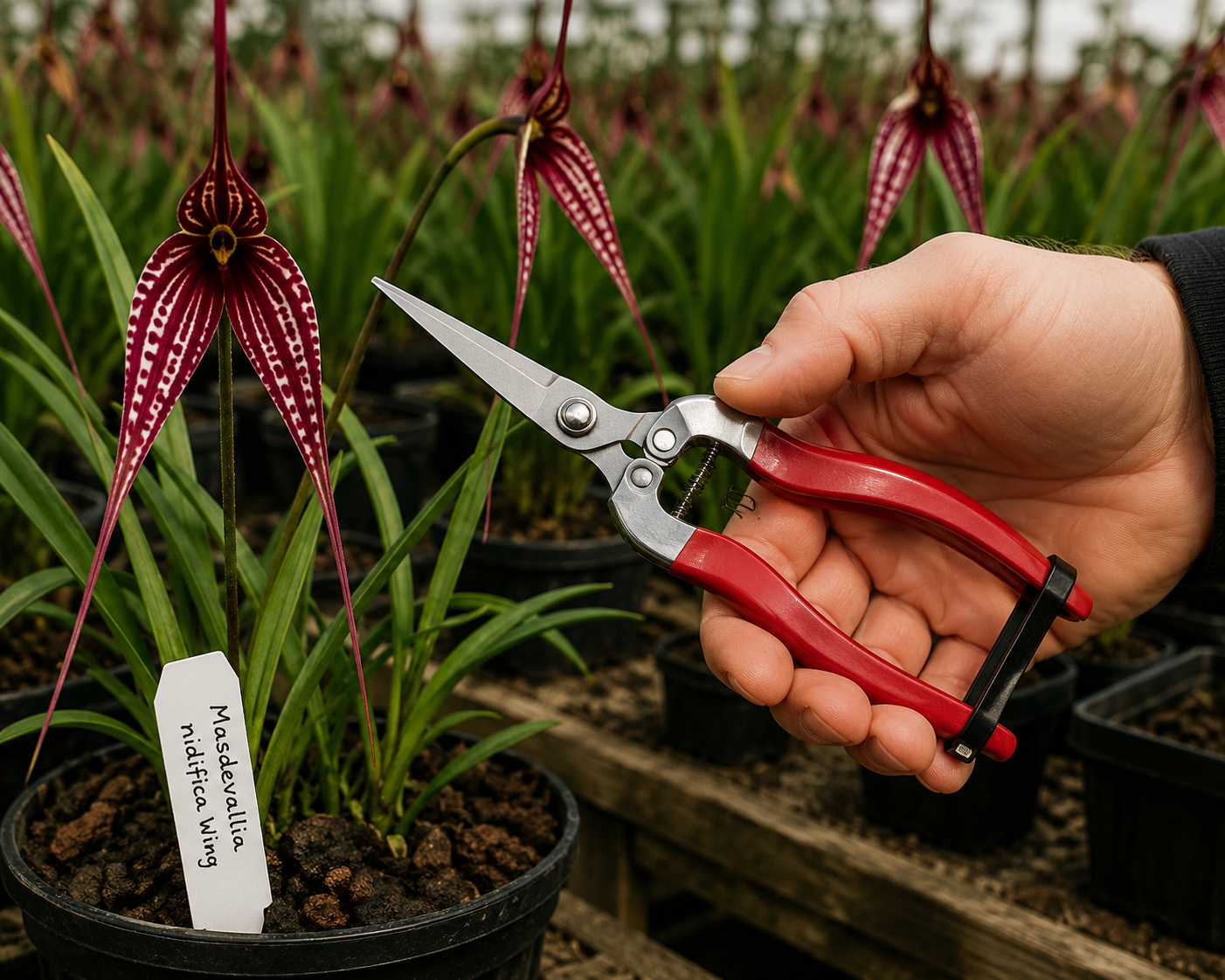 Stainless Steel Orchid Snips pack shot showing single and pair options